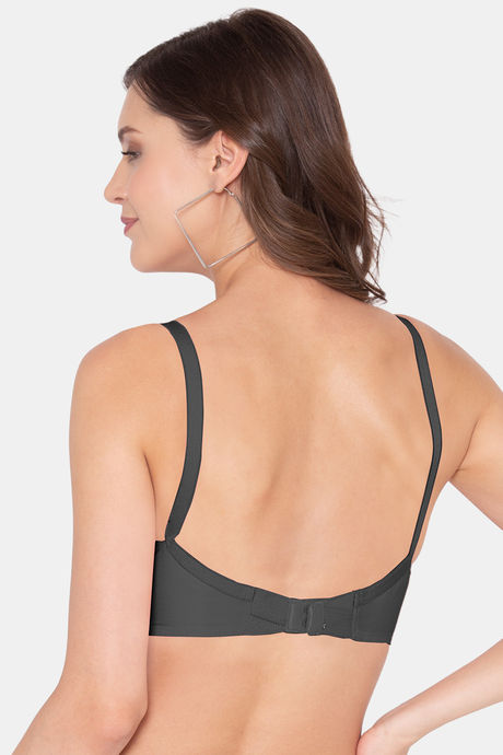 Souminie Double Layered Non Wired Full Coverage Minimiser Bra - Black — image 2