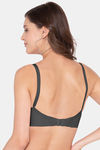 Souminie Double Layered Non Wired Full Coverage Minimiser Bra - Black — thumbnail 2