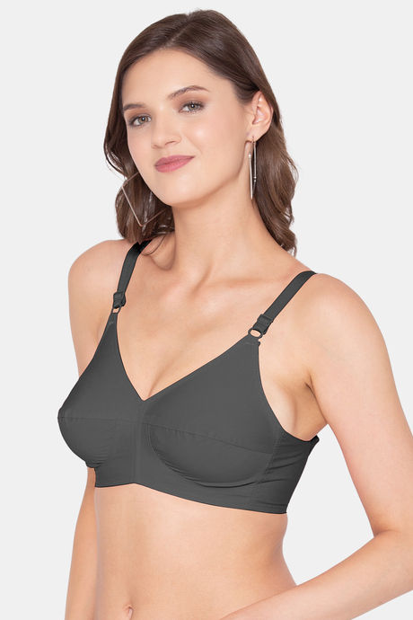 Souminie Double Layered Non Wired Full Coverage Minimiser Bra - Black — image 3