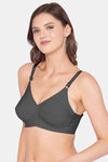 Souminie Double Layered Non Wired Full Coverage Minimiser Bra - Black — thumbnail 3