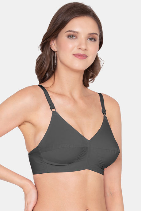 Souminie Double Layered Non Wired Full Coverage Minimiser Bra - Black — image 4