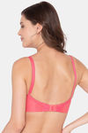 Souminie Double Layered Non Wired Full Coverage Minimiser Bra - Coral — thumbnail 2