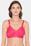 Souminie Double Layered Non Wired Full Coverage Minimiser Bra - Darkpink — thumbnail 1