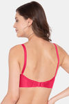 Souminie Double Layered Non Wired Full Coverage Minimiser Bra - Darkpink — thumbnail 2