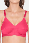 Souminie Double Layered Non Wired Full Coverage Minimiser Bra - Darkpink — thumbnail 5