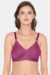 Souminie Double Layered Non Wired Full Coverage Minimiser Bra - Magenta — thumbnail 1