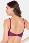 Souminie Double Layered Non Wired Full Coverage Minimiser Bra - Magenta — thumbnail 2