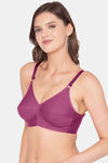 Souminie Double Layered Non Wired Full Coverage Minimiser Bra - Magenta — thumbnail 3