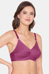 Souminie Double Layered Non Wired Full Coverage Minimiser Bra - Magenta — thumbnail 4