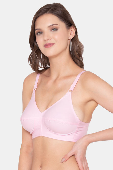 Souminie Double Layered Non Wired Full Coverage Minimiser Bra - Pink — image 3