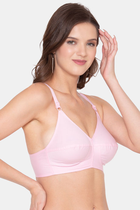 Souminie Double Layered Non Wired Full Coverage Minimiser Bra - Pink — image 4