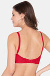 Souminie Double Layered Non Wired Full Coverage Minimiser Bra - Red — thumbnail 2