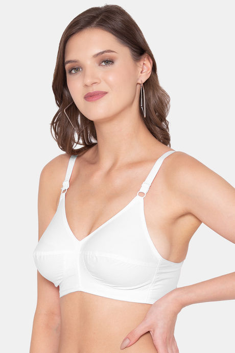 Souminie Double Layered Non Wired Full Coverage Minimiser Bra - White — image 3