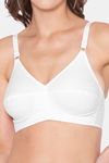 Souminie Double Layered Non Wired Full Coverage Minimiser Bra - White — thumbnail 5