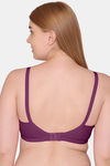 Souminie Double Layered Non Wired Full Coverage Minimiser Bra - Magenta — thumbnail 2