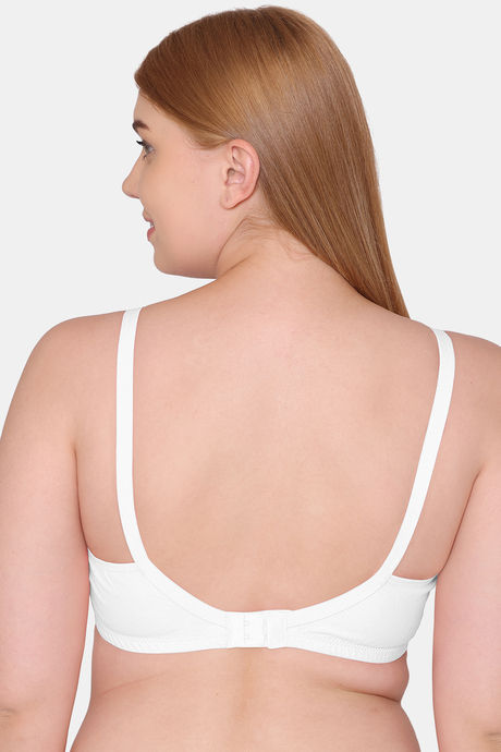 Souminie Double Layered Non Wired Full Coverage Minimiser Bra - White — image 2