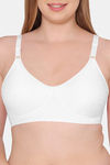 Souminie Double Layered Non Wired Full Coverage Minimiser Bra - White — thumbnail 3