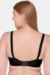 Souminie Double Layered Non Wired Full Coverage Minimiser Bra - Black — thumbnail 2
