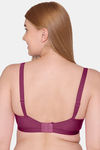 Souminie Double Layered Non Wired Full Coverage Minimiser Bra - Magenta — thumbnail 2