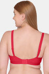 Souminie Double Layered Non Wired Full Coverage Minimiser Bra - Red — thumbnail 2