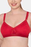Souminie Double Layered Non Wired Full Coverage Minimiser Bra - Red — thumbnail 3