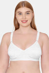 Souminie Double Layered Non Wired Full Coverage Minimiser Bra - White — thumbnail 1