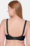 Souminie Double Layered Non Wired Full Coverage Minimiser Bra - Black — thumbnail 2