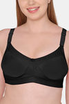 Souminie Double Layered Non Wired Full Coverage Minimiser Bra - Black — thumbnail 3