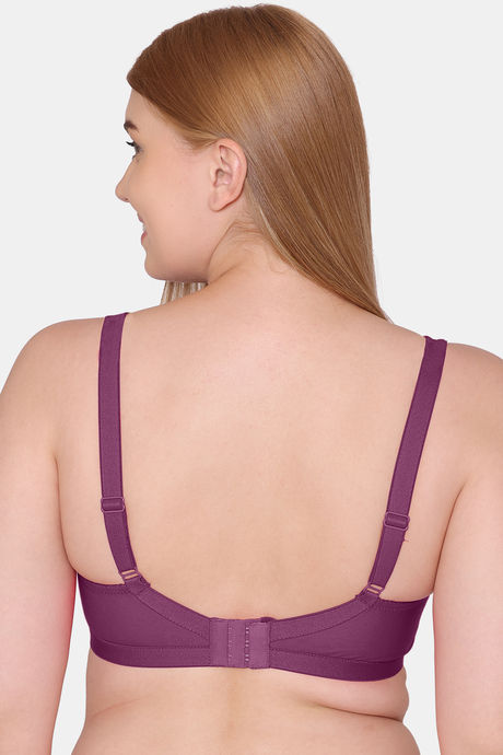 Souminie Double Layered Non Wired Full Coverage Minimiser Bra - Magenta — image 2