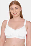 Souminie Double Layered Non Wired Full Coverage Minimiser Bra - White — thumbnail 1