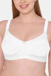 Souminie Double Layered Non Wired Full Coverage Minimiser Bra - White — thumbnail 3