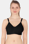Souminie Double Layered Non Wired Full Coverage Minimiser Bra - Black — thumbnail 1