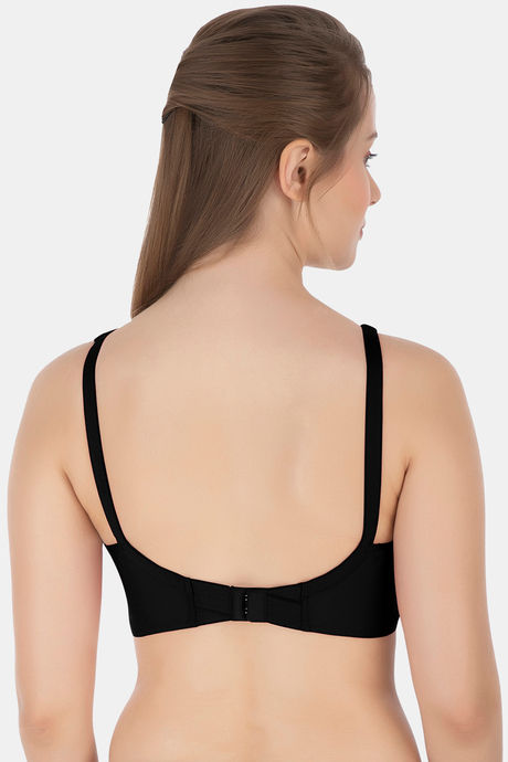 Souminie Double Layered Non Wired Full Coverage Minimiser Bra - Black — image 2