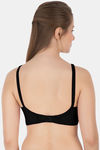 Souminie Double Layered Non Wired Full Coverage Minimiser Bra - Black — thumbnail 2
