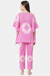 Aujjessa Straight Fit Cotton Night Suit - Pink — thumbnail 4