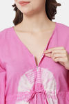 Aujjessa Straight Fit Cotton Night Suit - Pink — thumbnail 7