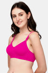 Exotica Lingerie Queen Double Layered Non Wired Full Coverage Tshirt Bra - Pink — thumbnail 3