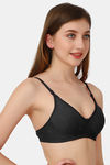 Exotica Lingerie Double Layered Non Wired Full Coverage Tshirt Bra - Black — thumbnail 3