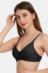Exotica Lingerie Double Layered Non Wired Full Coverage Tshirt Bra - Black — thumbnail 4