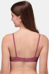 Exotica Lingerie Double Layered Non Wired Medium Coverage T-Shirt Bra - Maroon — thumbnail 4