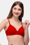 Exotica Lingerie Padded Non Wired Medium Coverage Push up Bra - Red — thumbnail 2