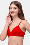 Exotica Lingerie Padded Non Wired Medium Coverage Push up Bra - Red — thumbnail 3