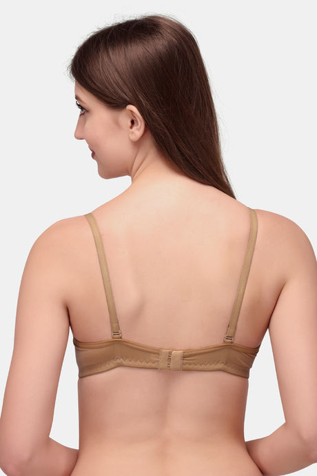 Exotica Lingerie Padded Non Wired Medium Coverage Push up Bra - Skin — image 4