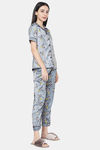 Smarty Pants Satin Pyjama Set - Grey — thumbnail 2
