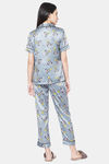 Smarty Pants Satin Pyjama Set - Grey — thumbnail 4