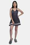 Smarty Pants Satin Babydoll - Grey — thumbnail 4