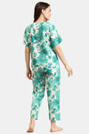 Prakrti Cloth Cafe Cotton Pyajama Set - Sea Green — thumbnail 4
