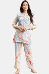 Prakrti Cloth Cafe Rayon Pyajama Set - Multi — thumbnail 1