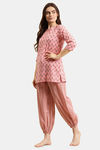 Prakrti Cloth Cafe Cotton Pyajama Set - Pink — thumbnail 3