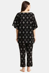 Prakrti Cloth Cafe Cotton Pyajama Set - Black — thumbnail 4
